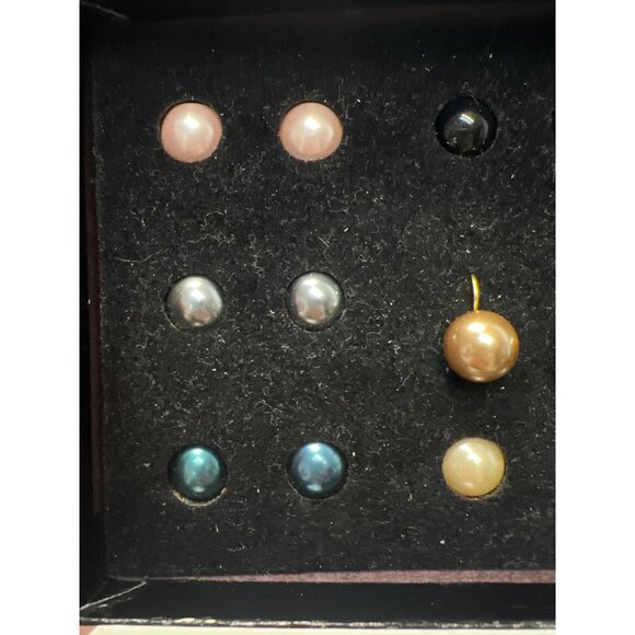 Joan Rivers NWT NIB Vintage Classics Ten Color Interchangeable Eurowire Earrings - Picture 7 of 11